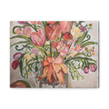 Pink Floral Bouquet Canvas | Stretched Matte Wall Art