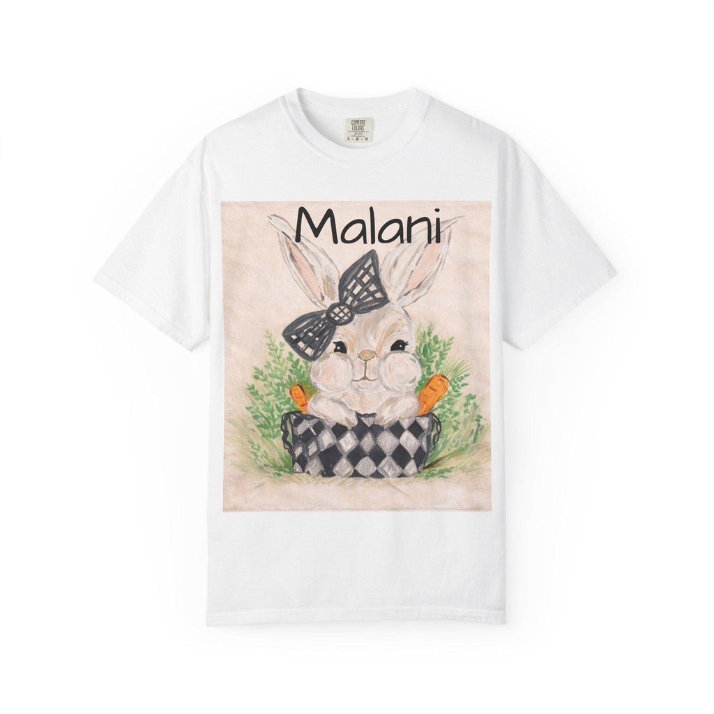 Bunny with Carrots T-shirt | Watercolor Bunny Illustration