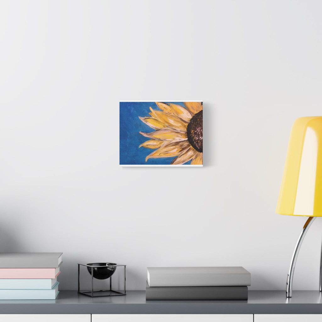 Sunny Sunflower Canvas stretched matte wall art | 1.25" depth
