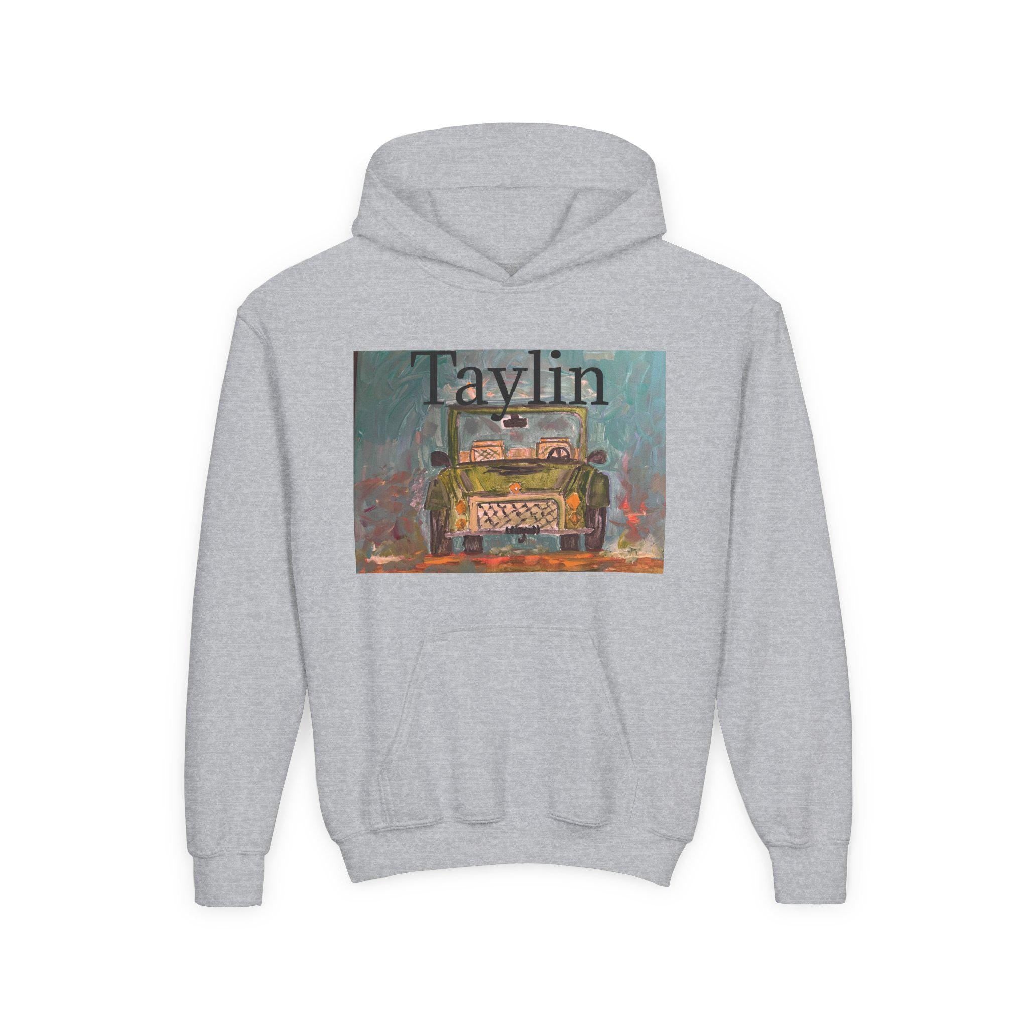 Vintage Truck Painting Hooded Sweatshirt | Retro Car Art Hoodie