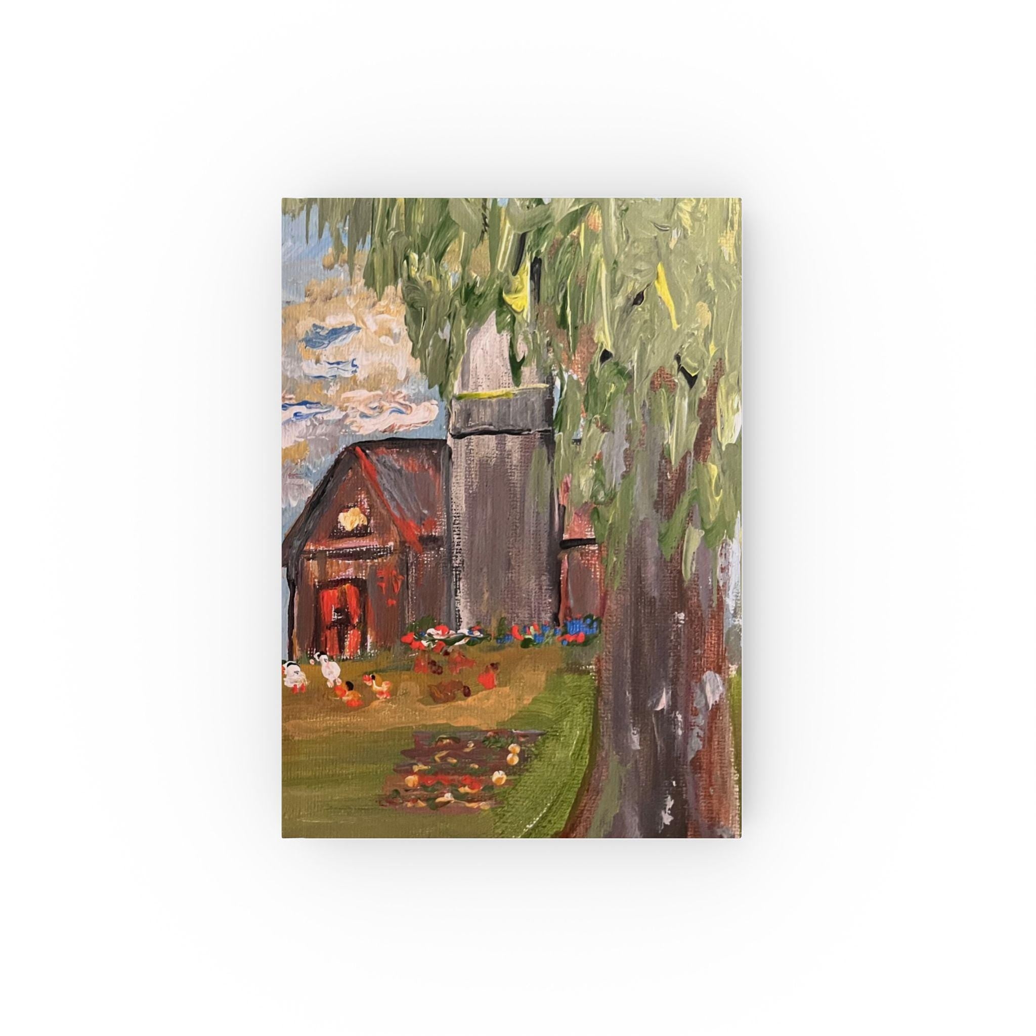 Country Farmhouse Cottage Journal | Barn & Willow Tree Art