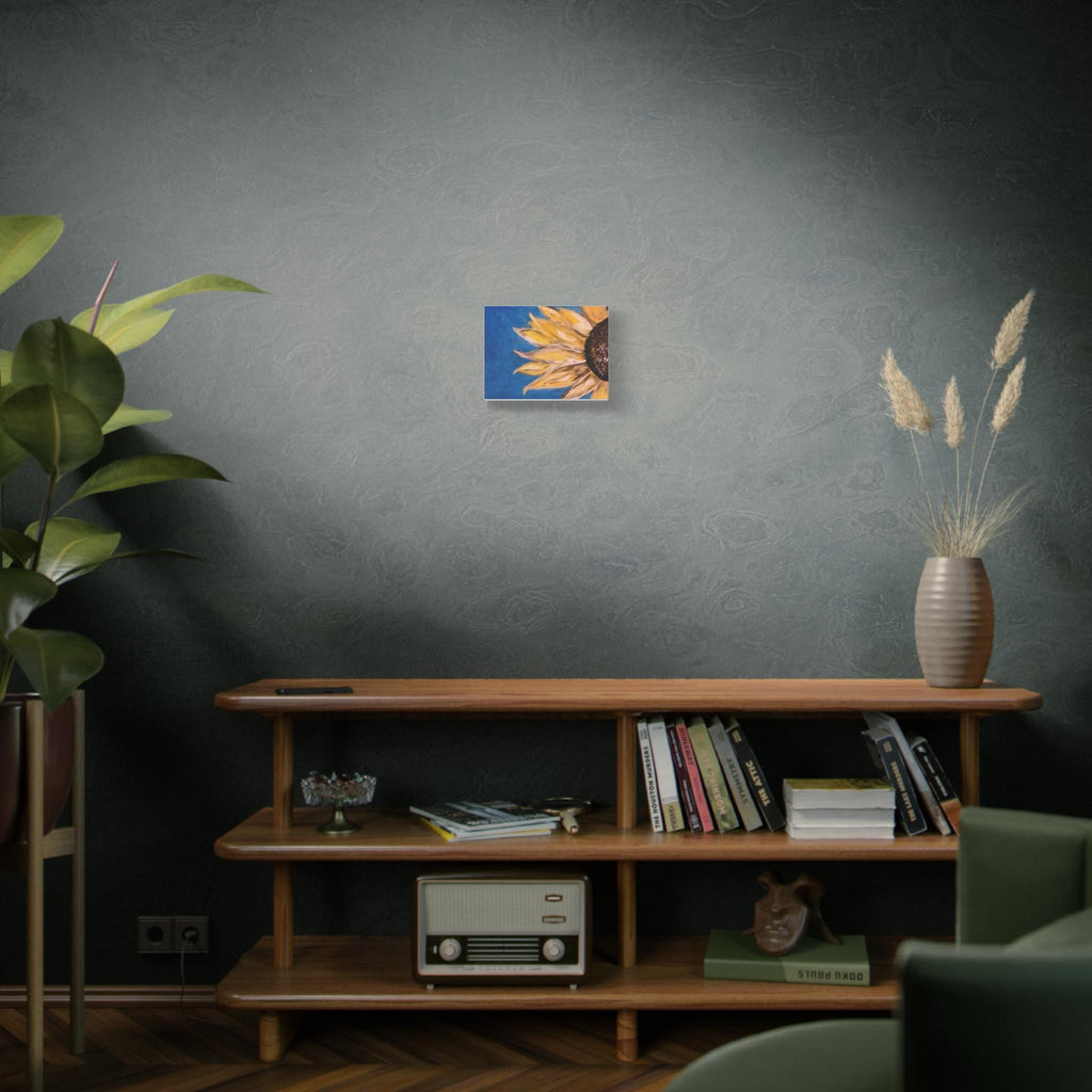 Sunny Sunflower Canvas stretched matte wall art | 1.25" depth