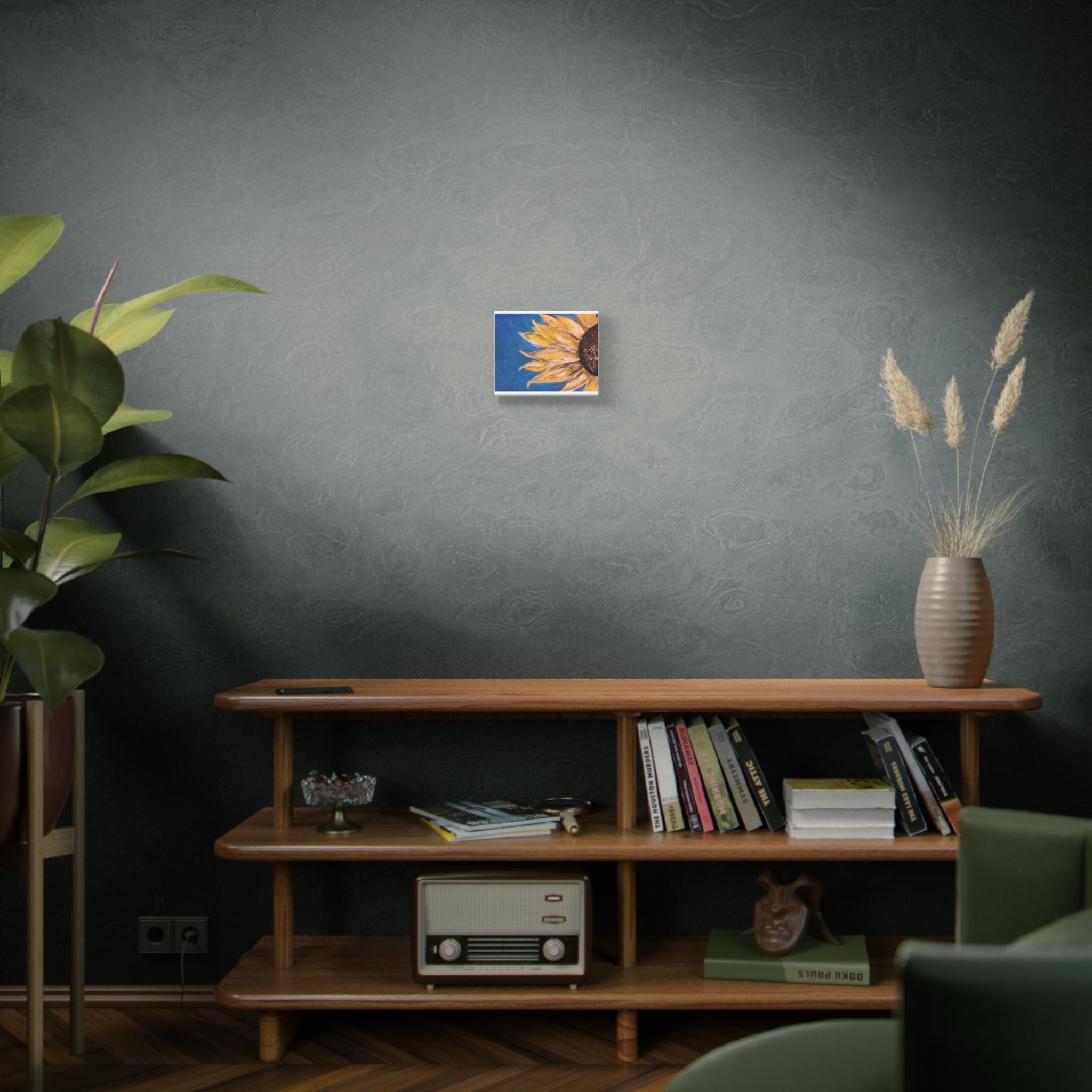Sunny Sunflower Canvas stretched matte wall art | 1.25" depth