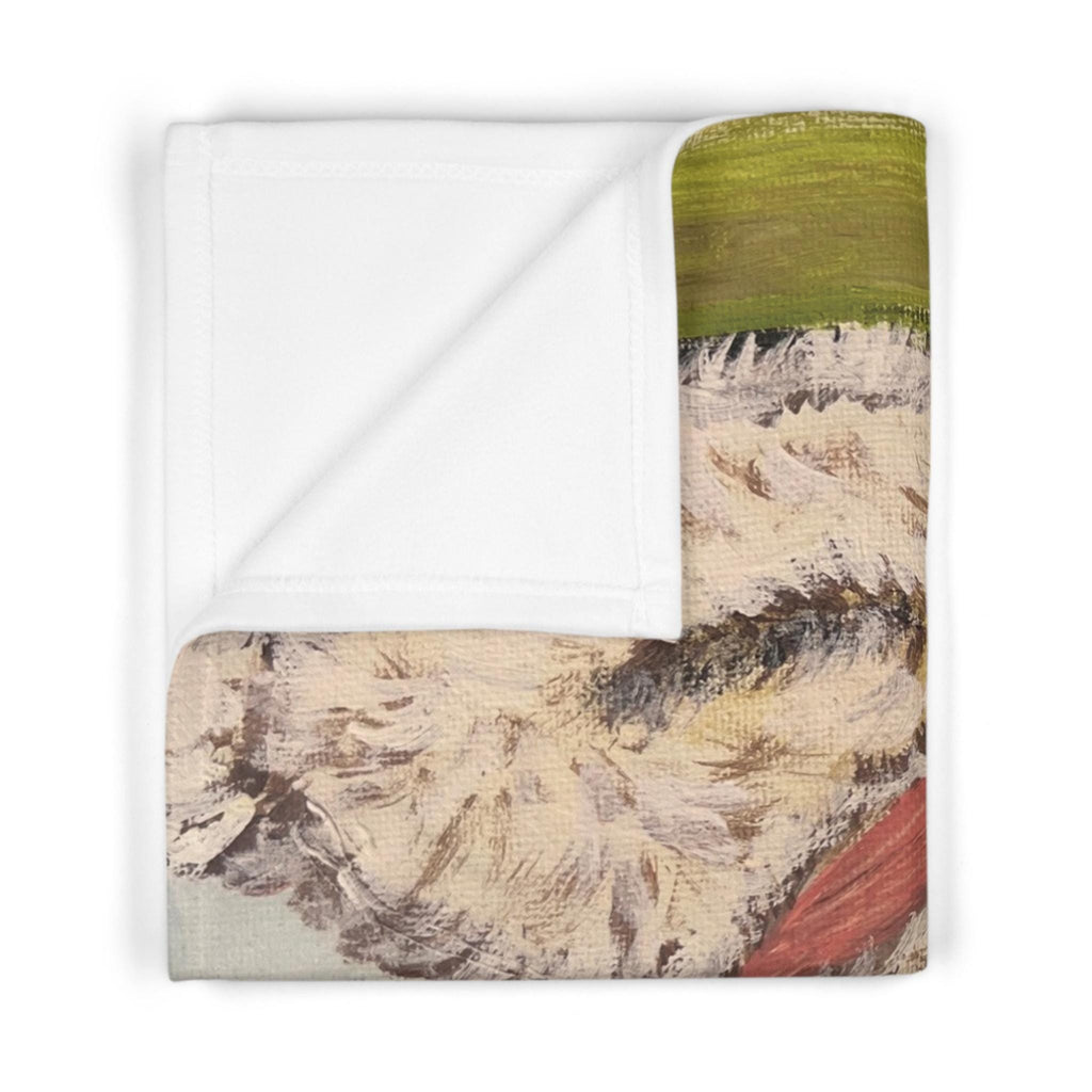 Sleeping Lamb Baby Blanket | Nursery Lamb Illustration, Soft Fleece