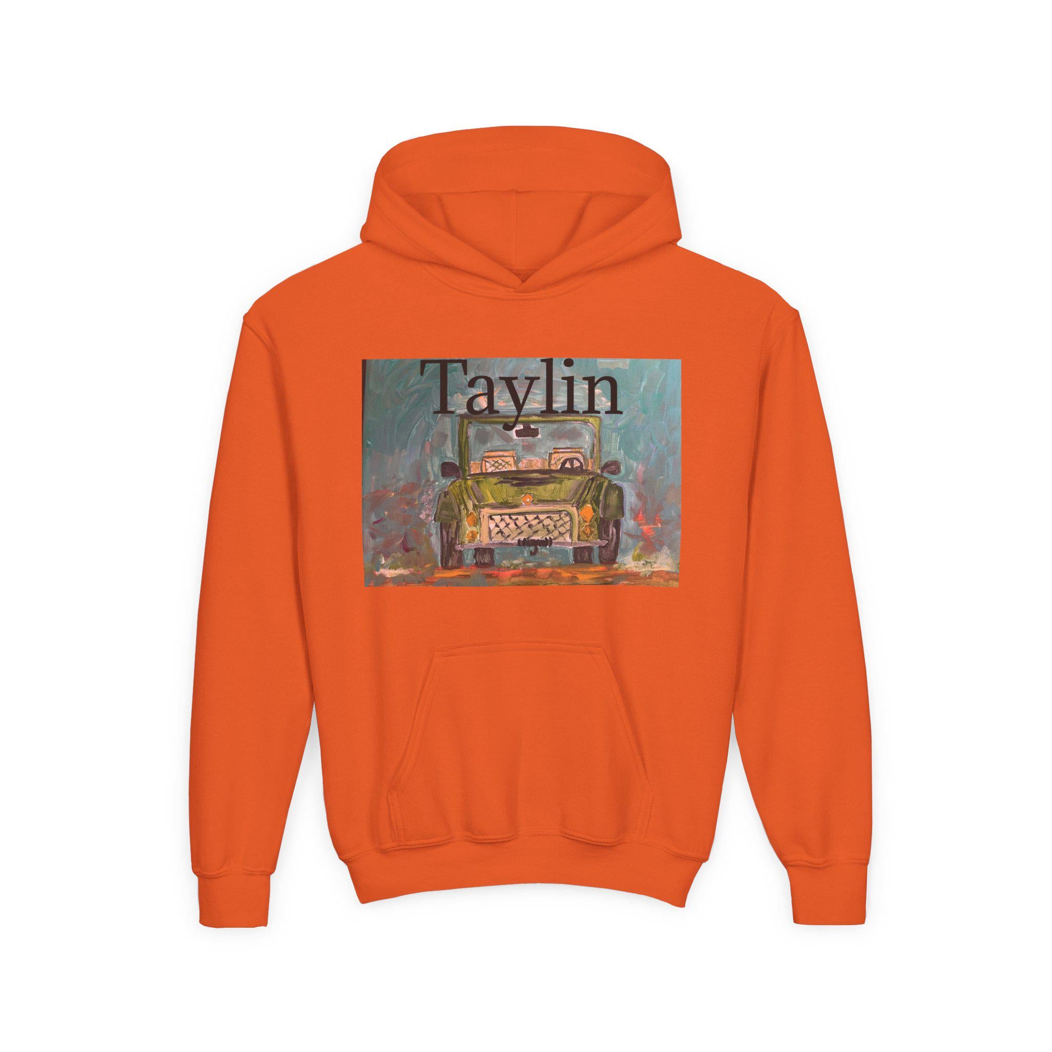 Vintage Truck Painting Hooded Sweatshirt | Retro Car Art Hoodie