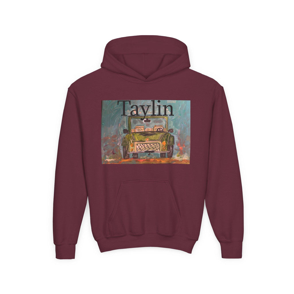 Vintage Truck Painting Hooded Sweatshirt | Retro Car Art Hoodie