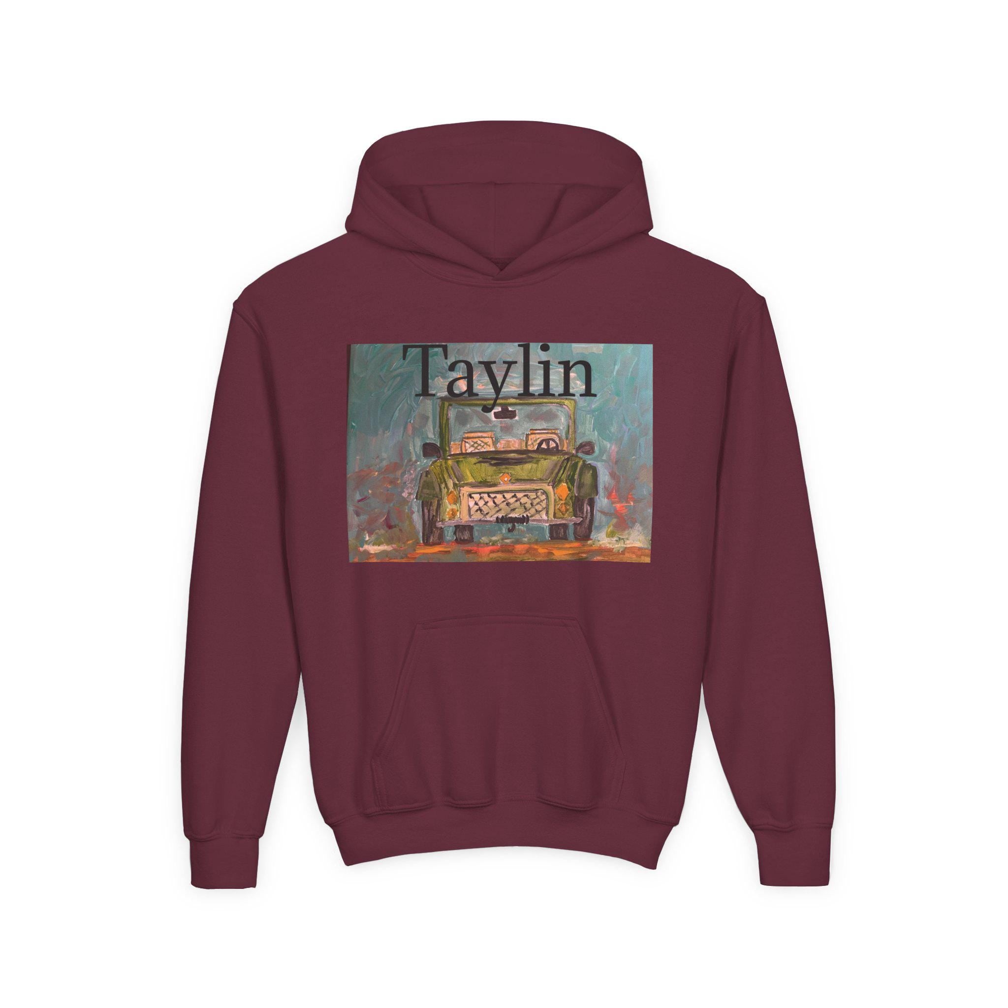 Vintage Truck Painting Hooded Sweatshirt | Retro Car Art Hoodie