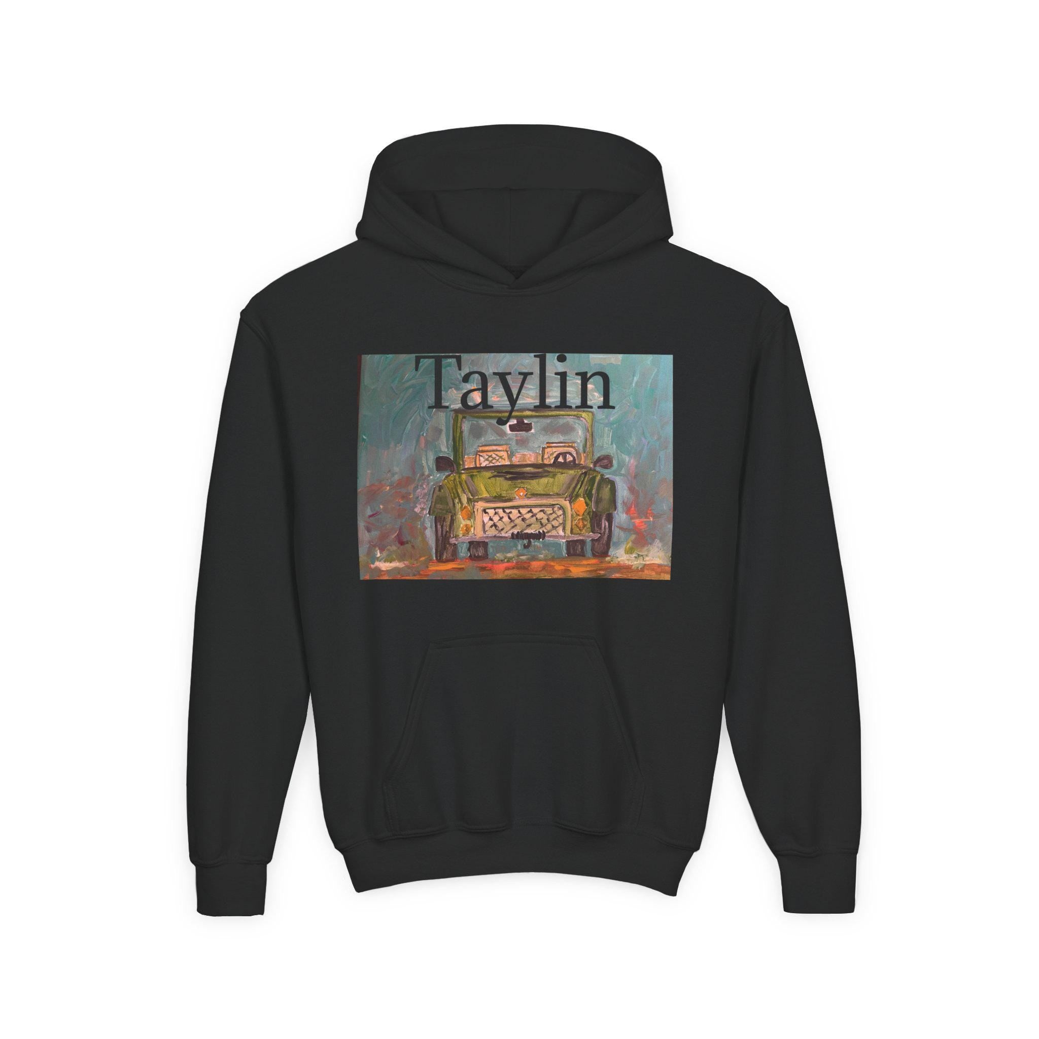 Vintage Truck Painting Hooded Sweatshirt | Retro Car Art Hoodie