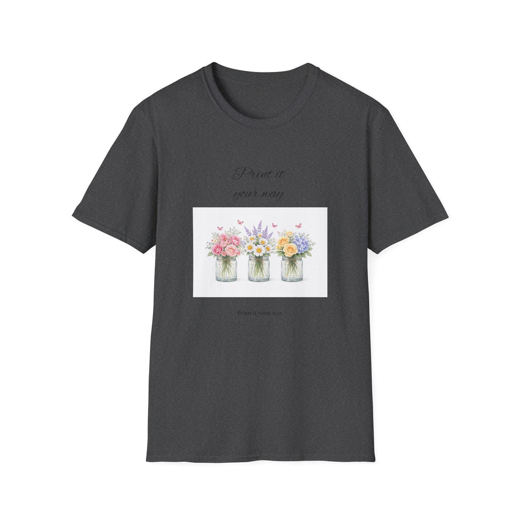Spring Floral Mason Jars T-Shirt | watercolor flowers