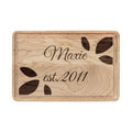 Script Name with est. Year Cutting Board | Engraved Wooden Cutting Board