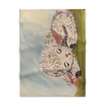 Sleeping Lamb Baby Blanket | Nursery Lamb Illustration, Soft Fleece