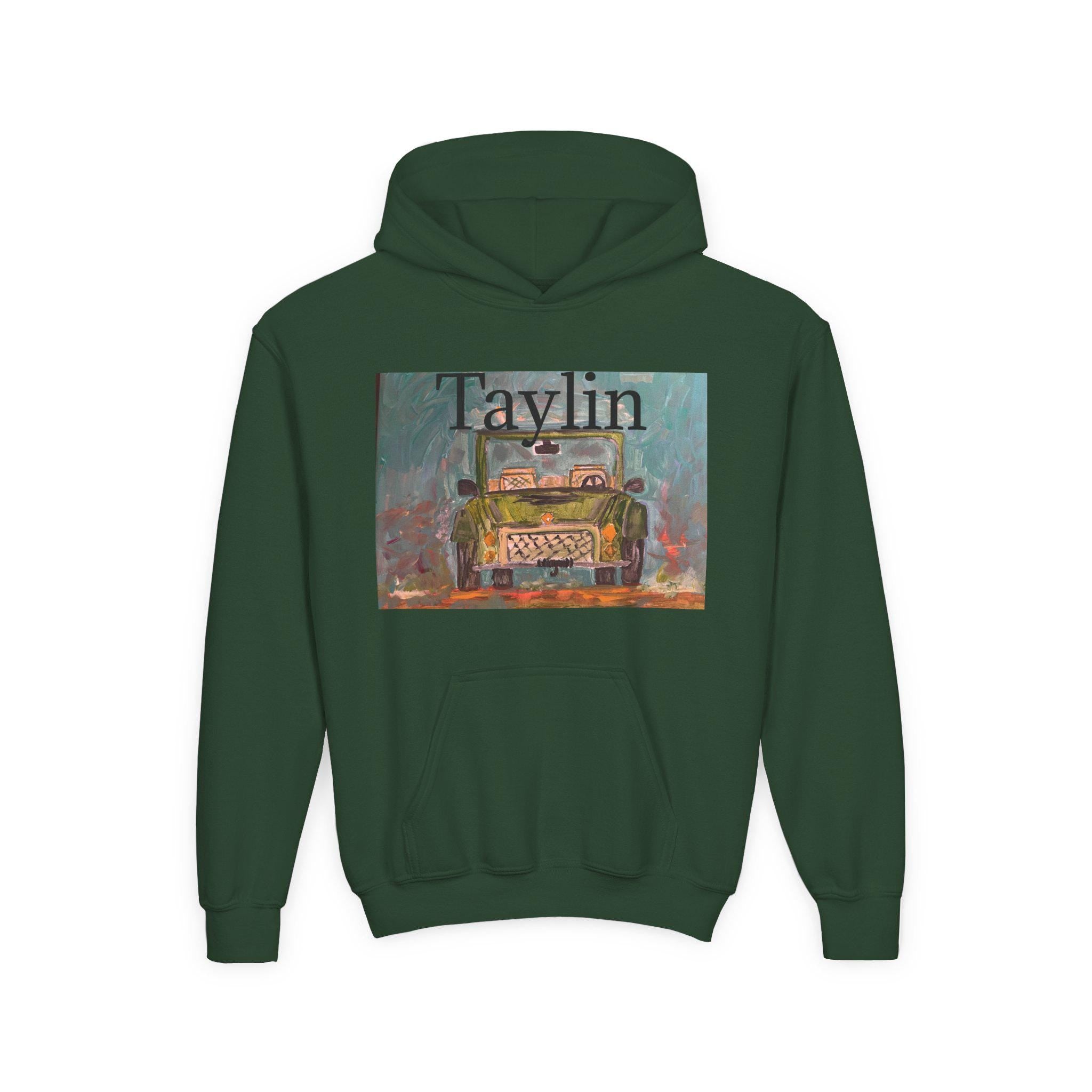Vintage Truck Painting Hooded Sweatshirt | Retro Car Art Hoodie