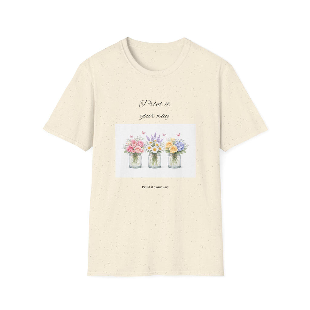 Spring Floral Mason Jars T-Shirt | watercolor flowers