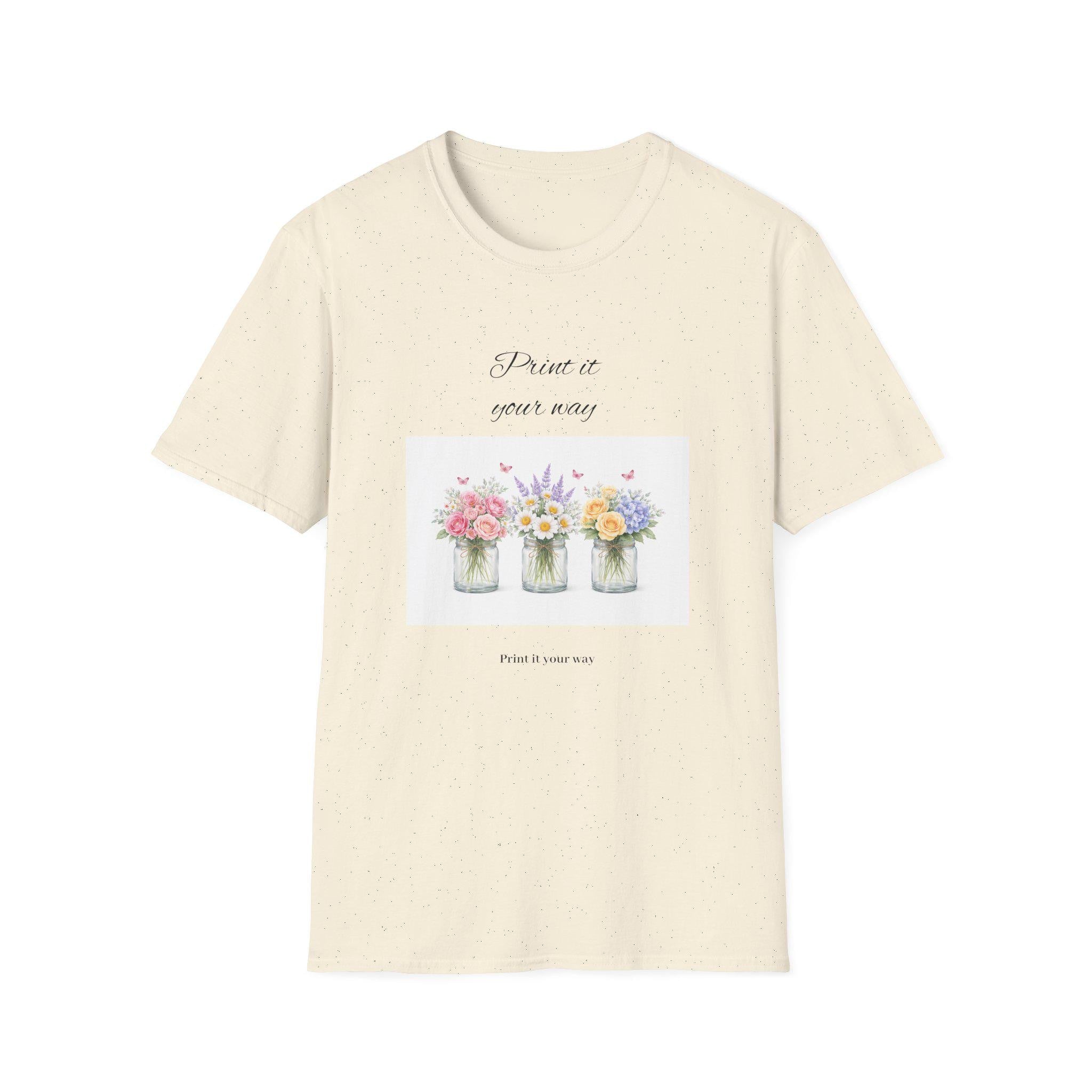 Spring Floral Mason Jars T-Shirt | watercolor flowers