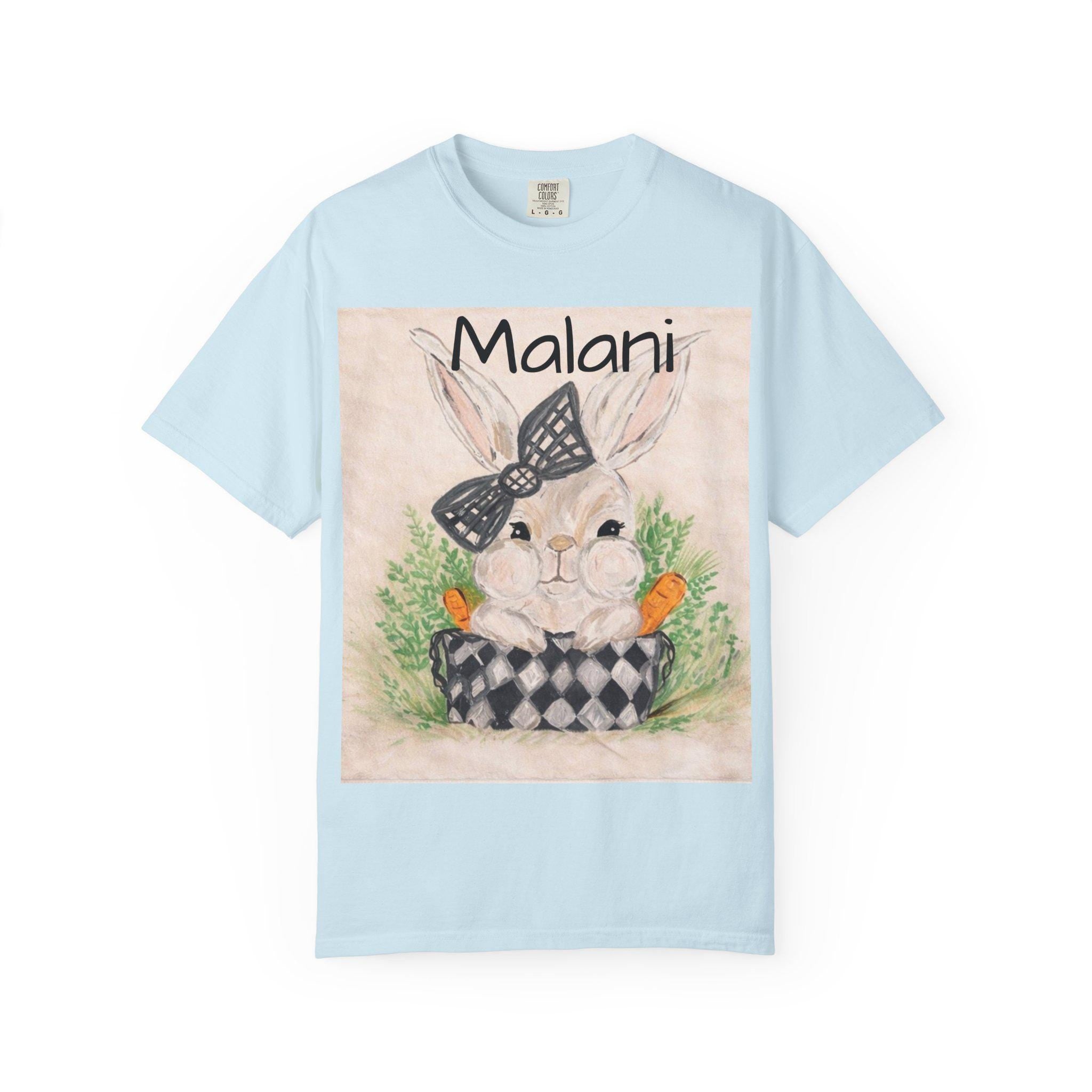 Bunny with Carrots T-shirt | Watercolor Bunny Illustration