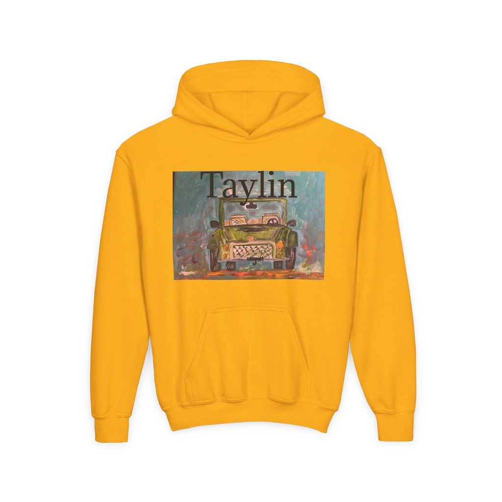 Vintage Truck Painting Hooded Sweatshirt | Retro Car Art Hoodie