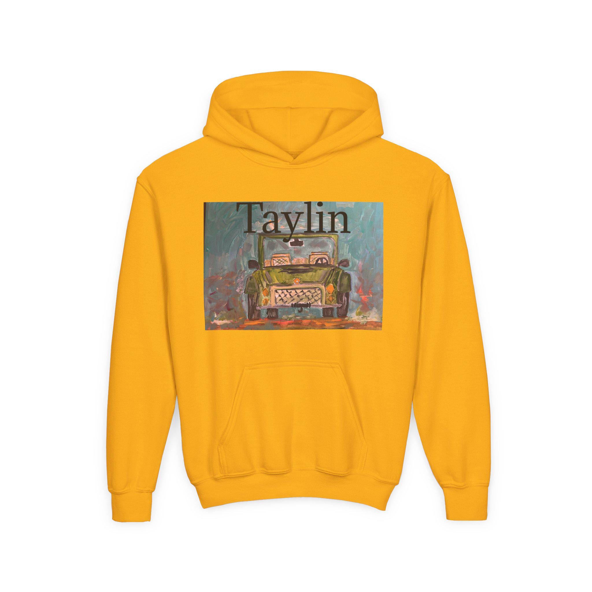 Vintage Truck Painting Hooded Sweatshirt | Retro Car Art Hoodie